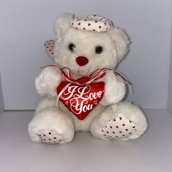 Vintage Singing Plush Valentines Day Bear - Picture 9 of 12